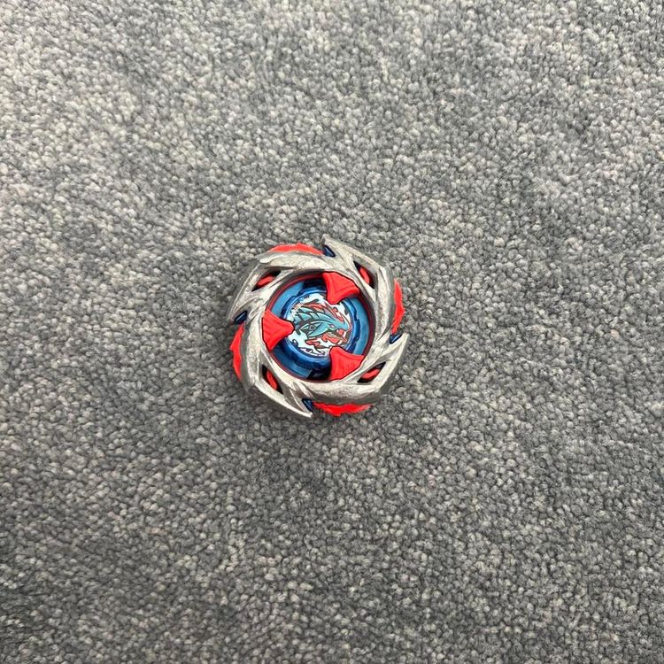 Red And Silver Spinning Top Toy With Launcher 2